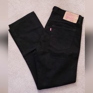 Levi's 501 original fit straight 36x32 mens jet black jeans